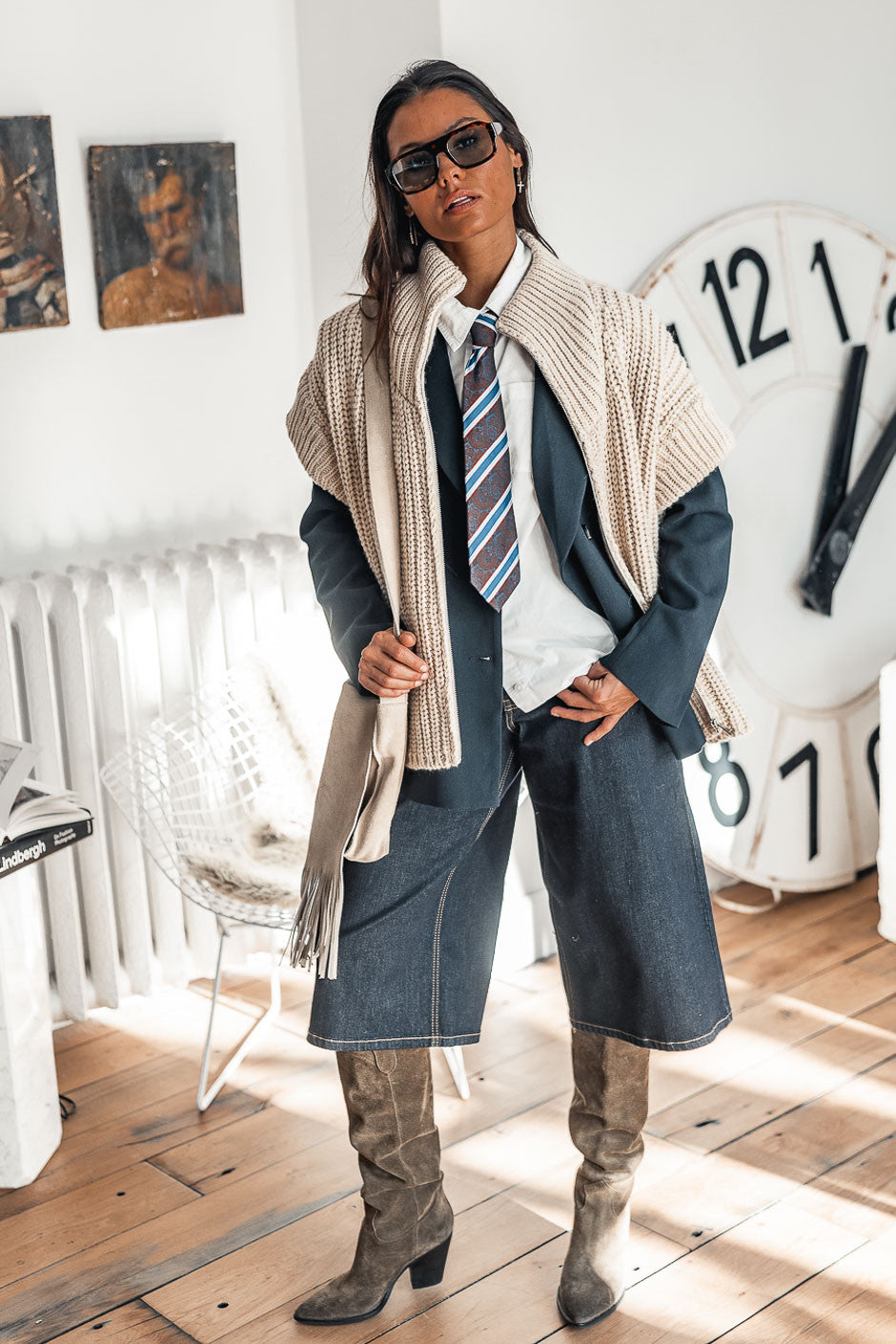 Gilet Banditas Spike ecru