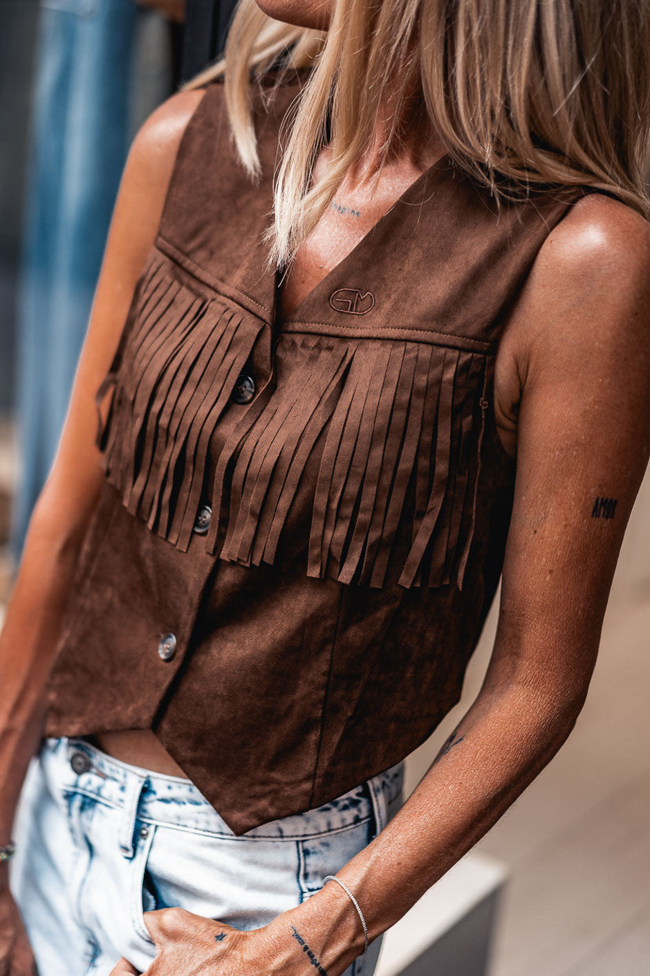 Gilet Grungemama Cody brown