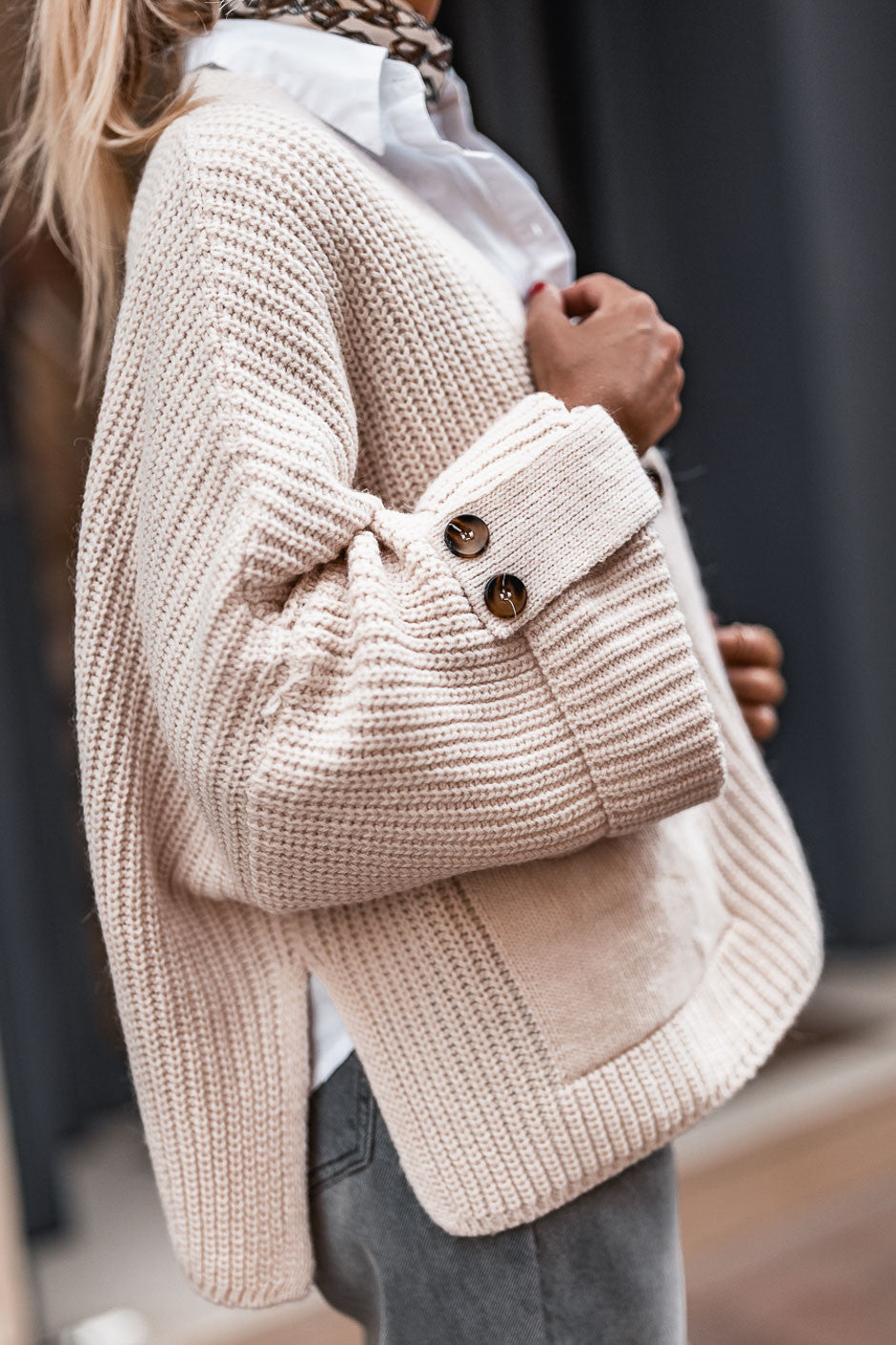 Gilet Grungemama Cora ecru