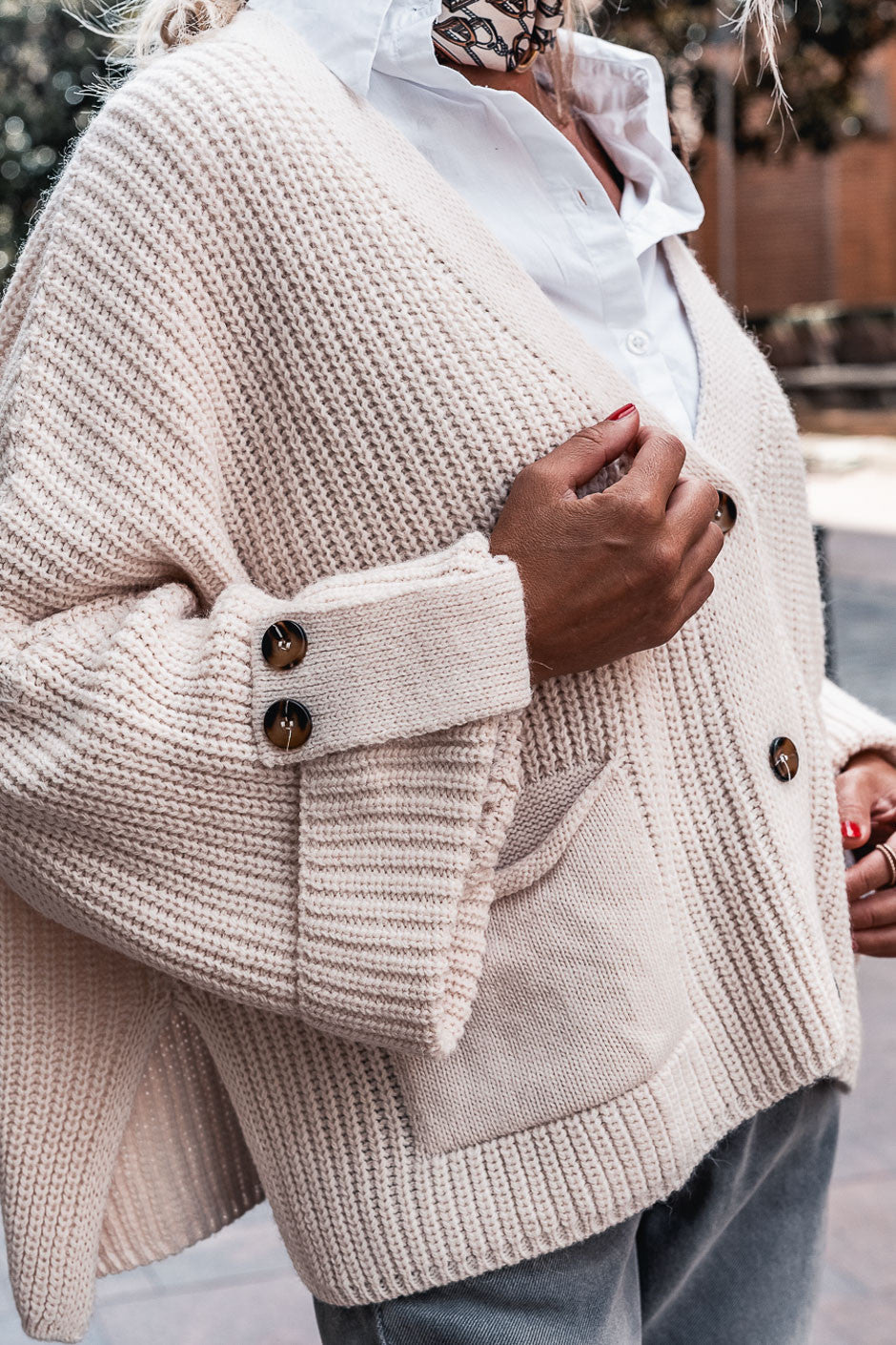 Gilet Grungemama Cora ecru