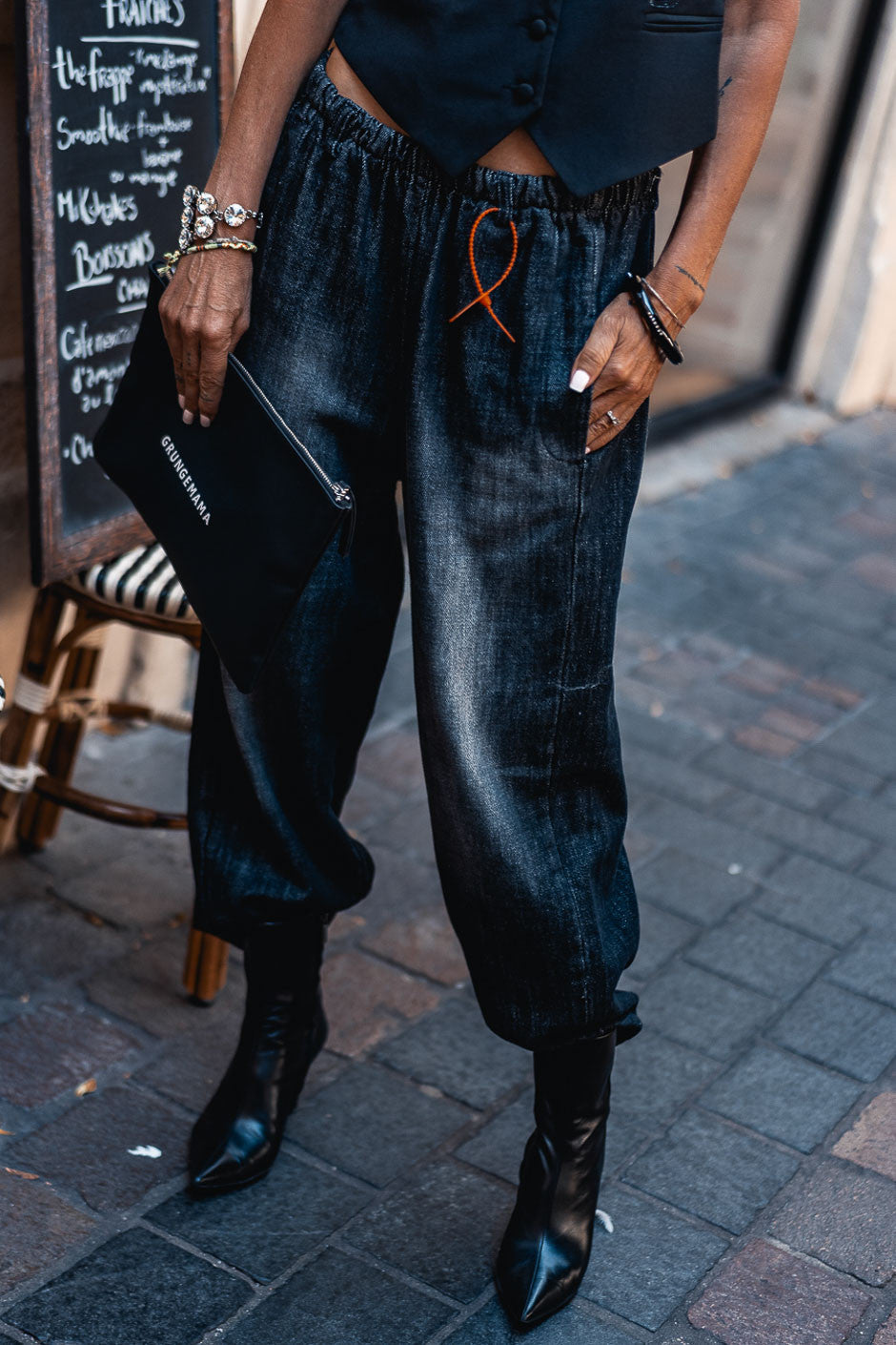 Gilet Grungemama Glamzy noir