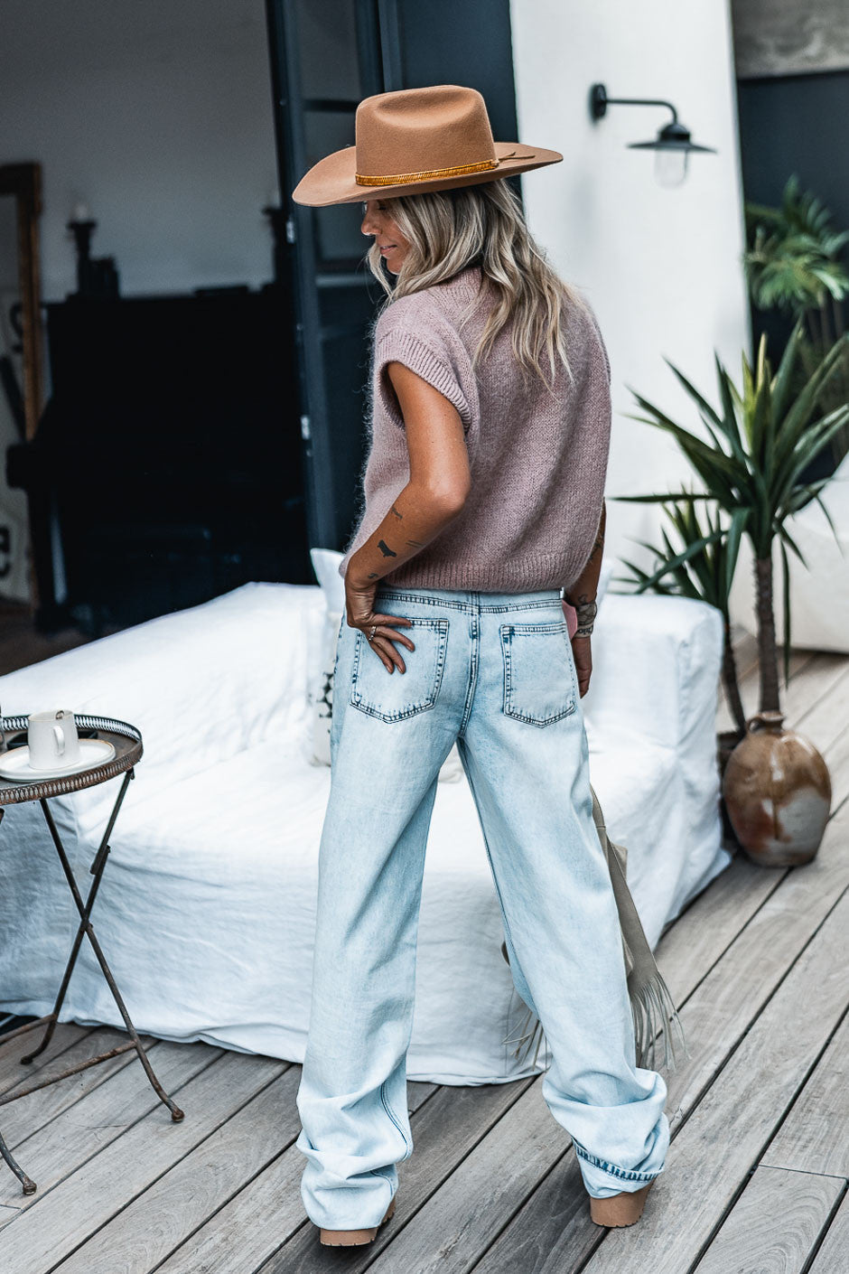 Gilet Grungemama Loanne rose