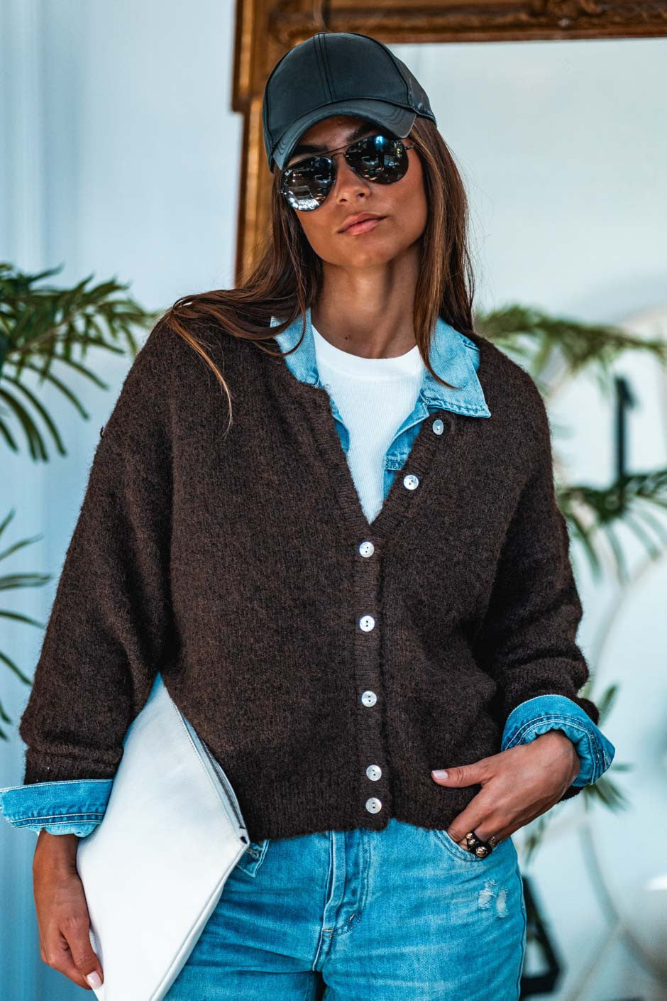 Gilet Jilly brown