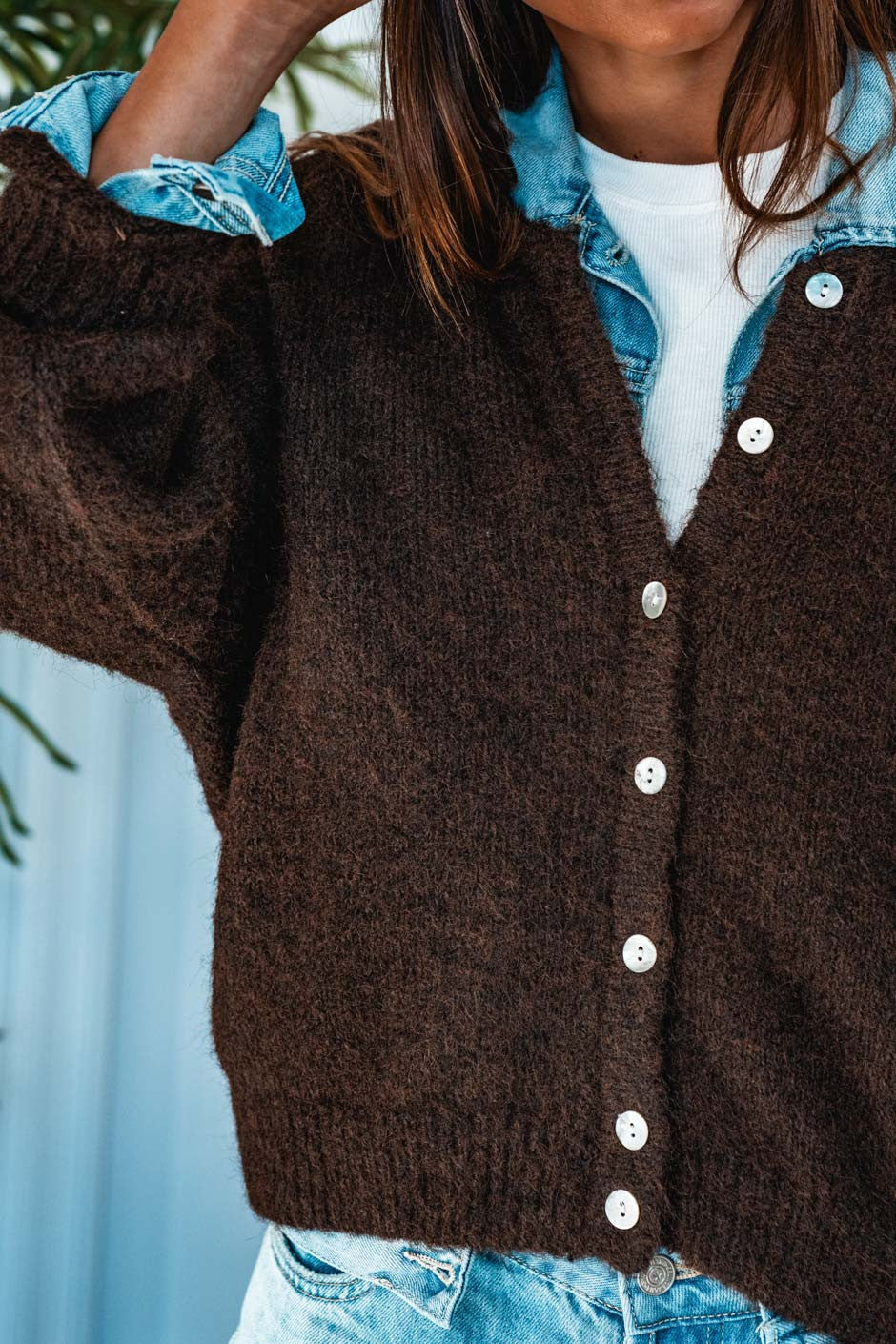 Gilet Jilly brown