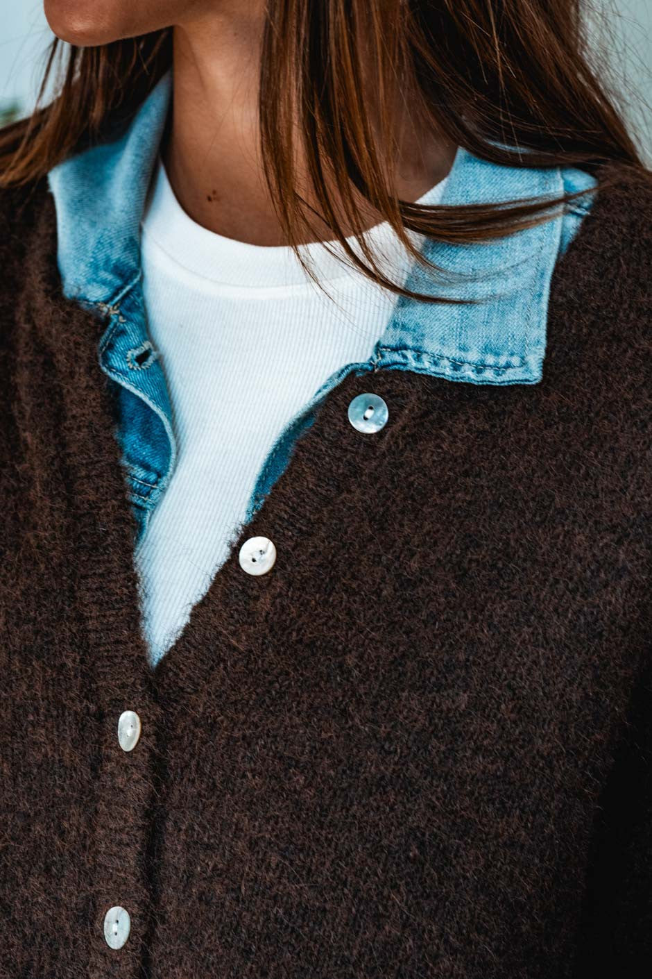 Gilet Jilly brown