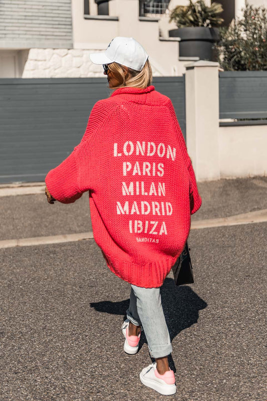 Gilet Théa rose