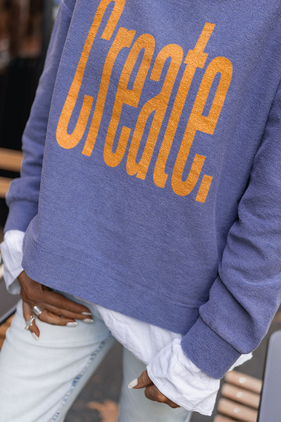 BLUE CREATE SWEATSHIRT