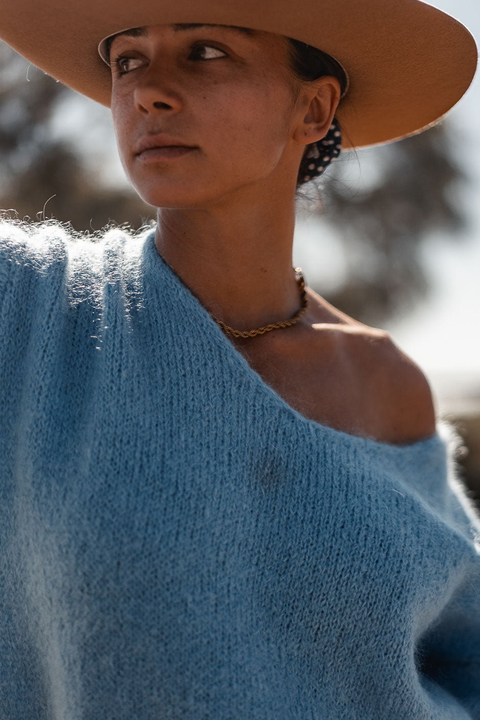 BLUE MADIE SWEATER