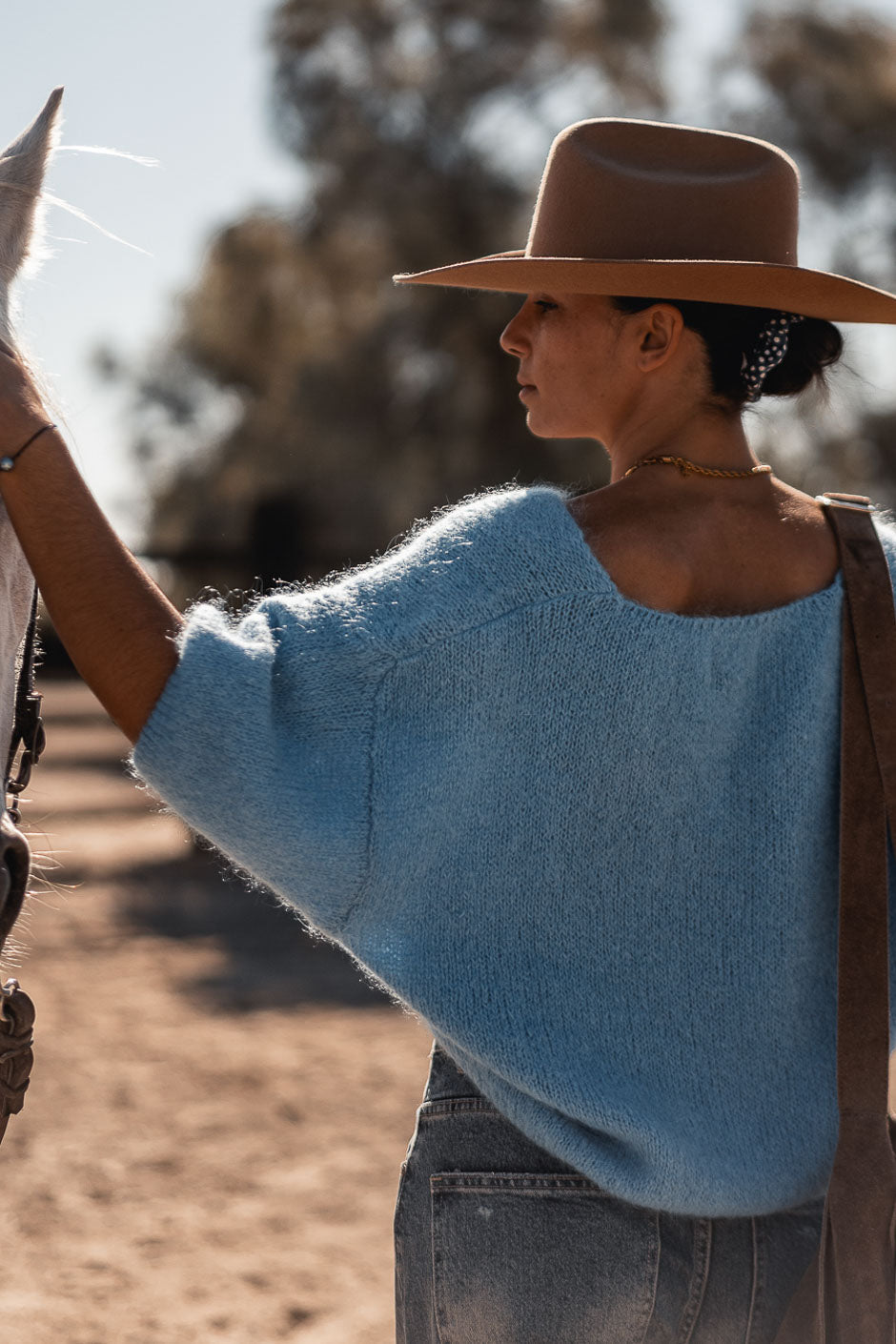 BLUE MADIE SWEATER