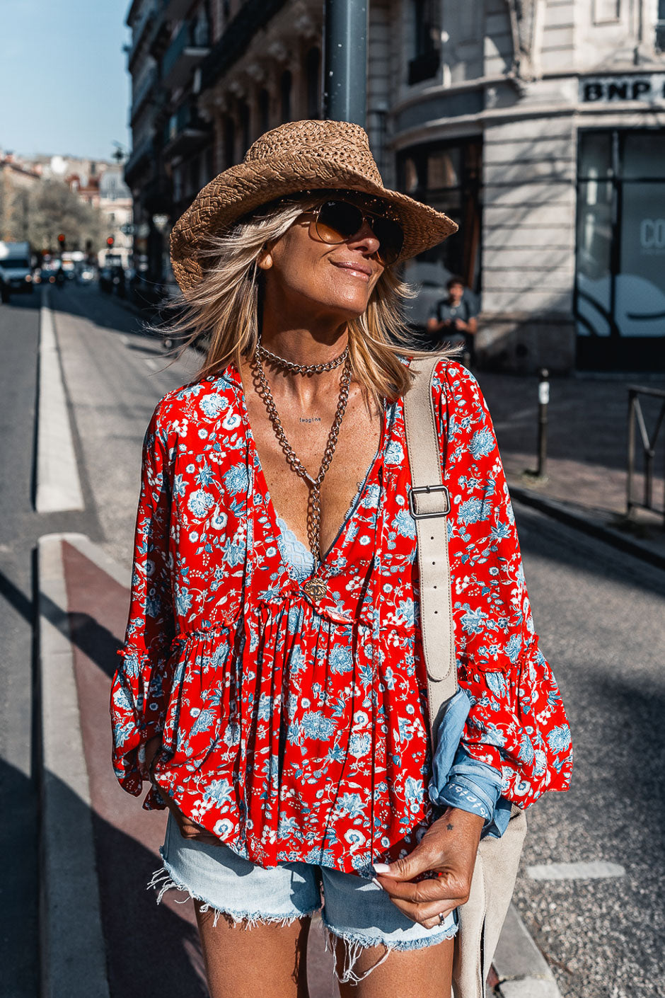 BLOUSE BLOOMIE FLOWER ROUGE