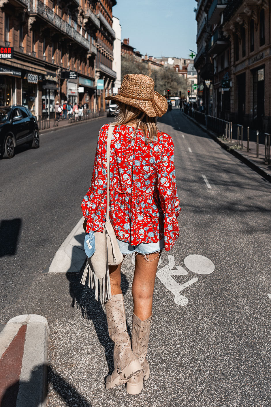 BLOUSE BLOOMIE FLOWER ROUGE