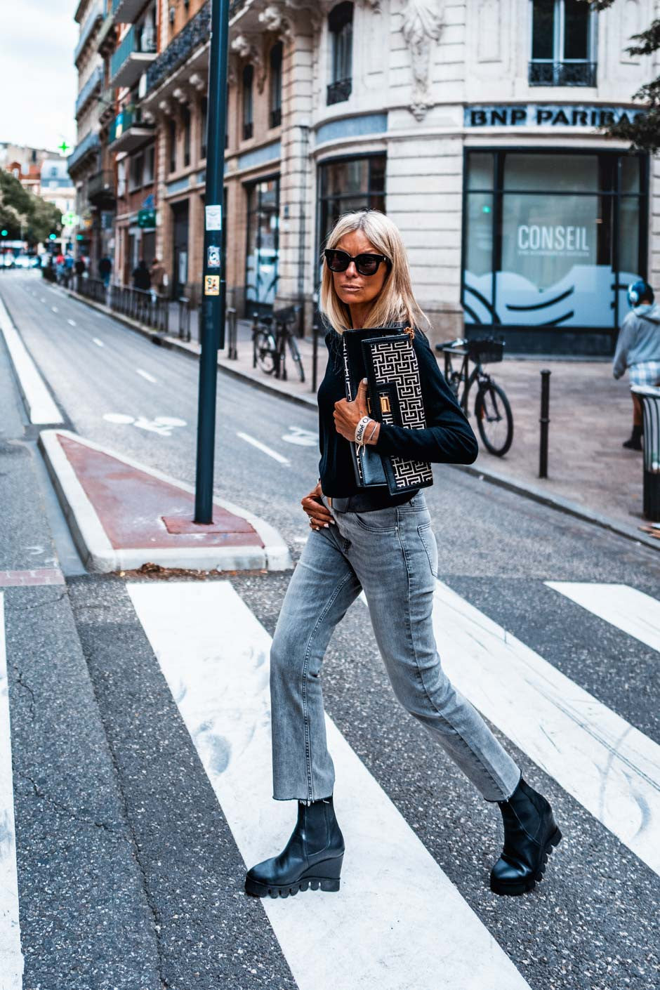 Jeans Grungemama Alexander gris