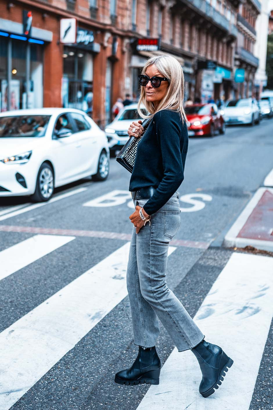 Jeans Grungemama Alexander gris