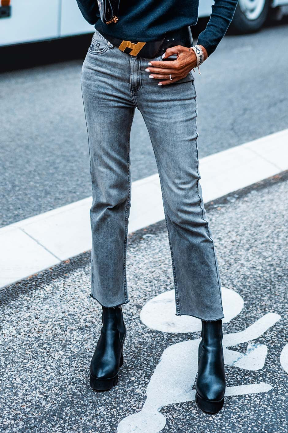 Jeans Grungemama Alexander gris