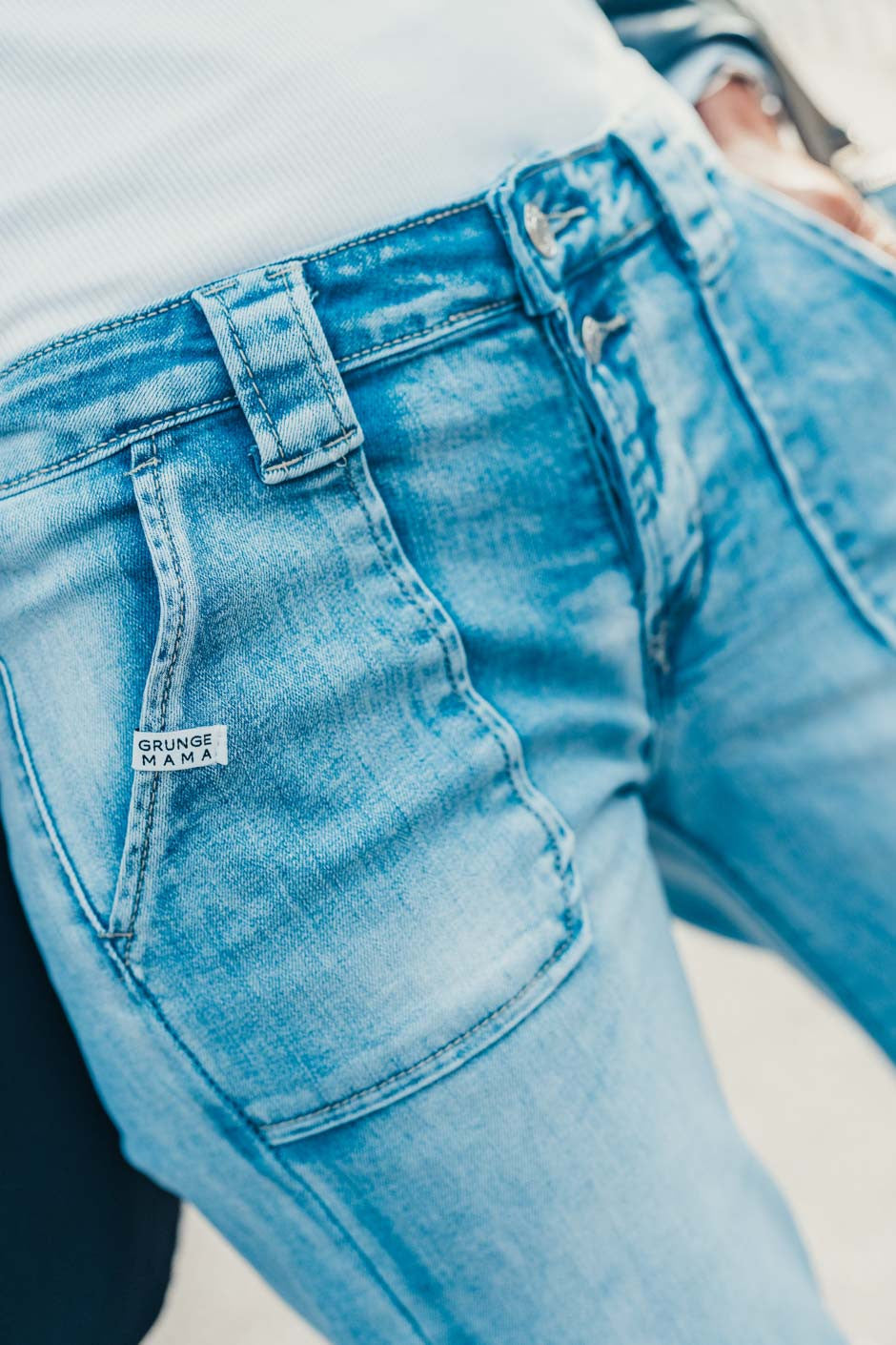 Jeans Grungemama Balkis bleu