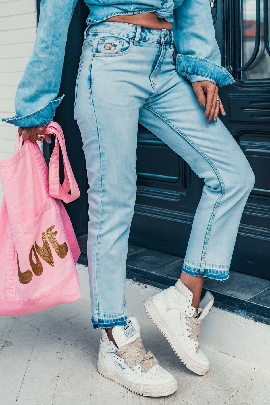 Jeans Grungemama Brandon bleu