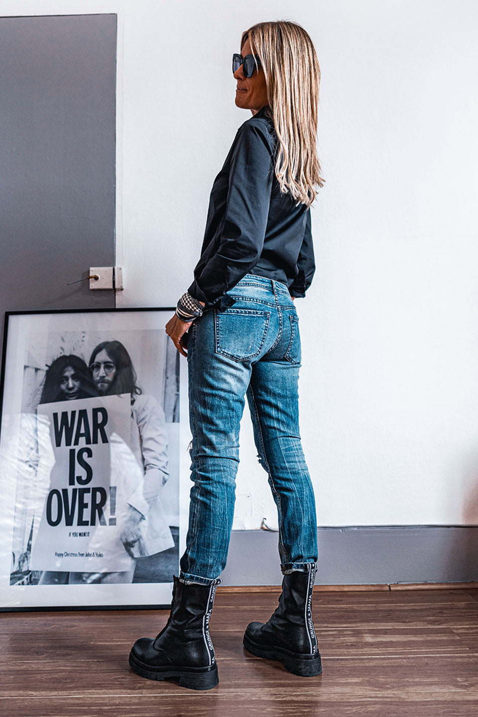 Jeans Grungemama Braxton bleu