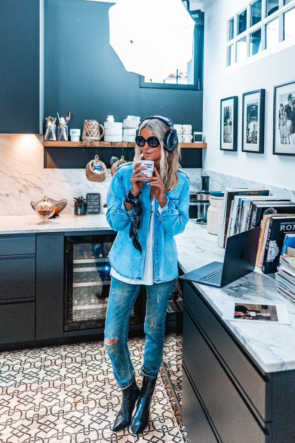 Jeans Grungemama Braxton bleu