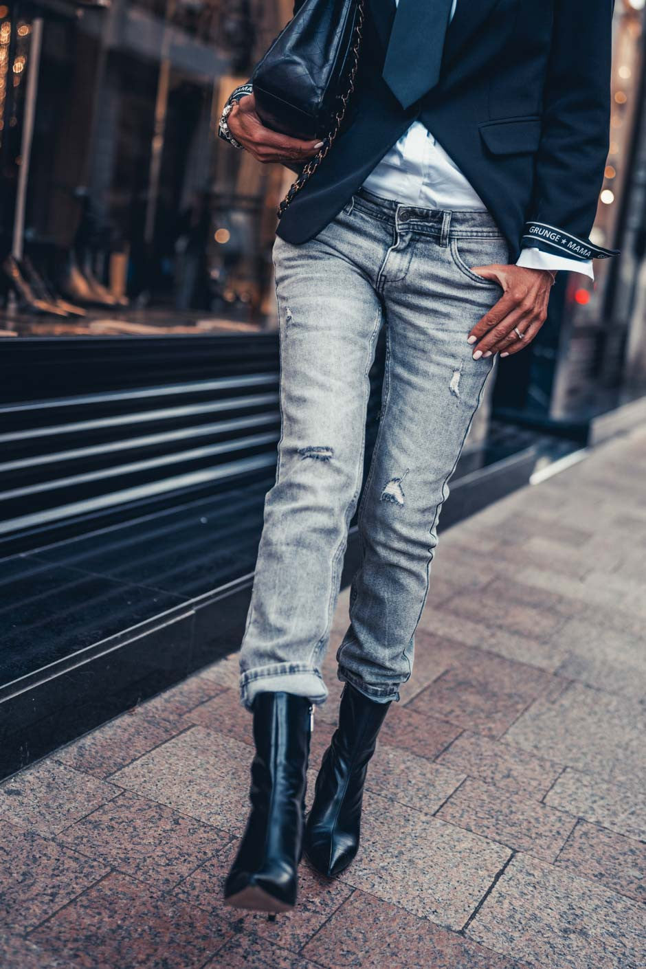 Jeans Grungemama New Braxton light grey