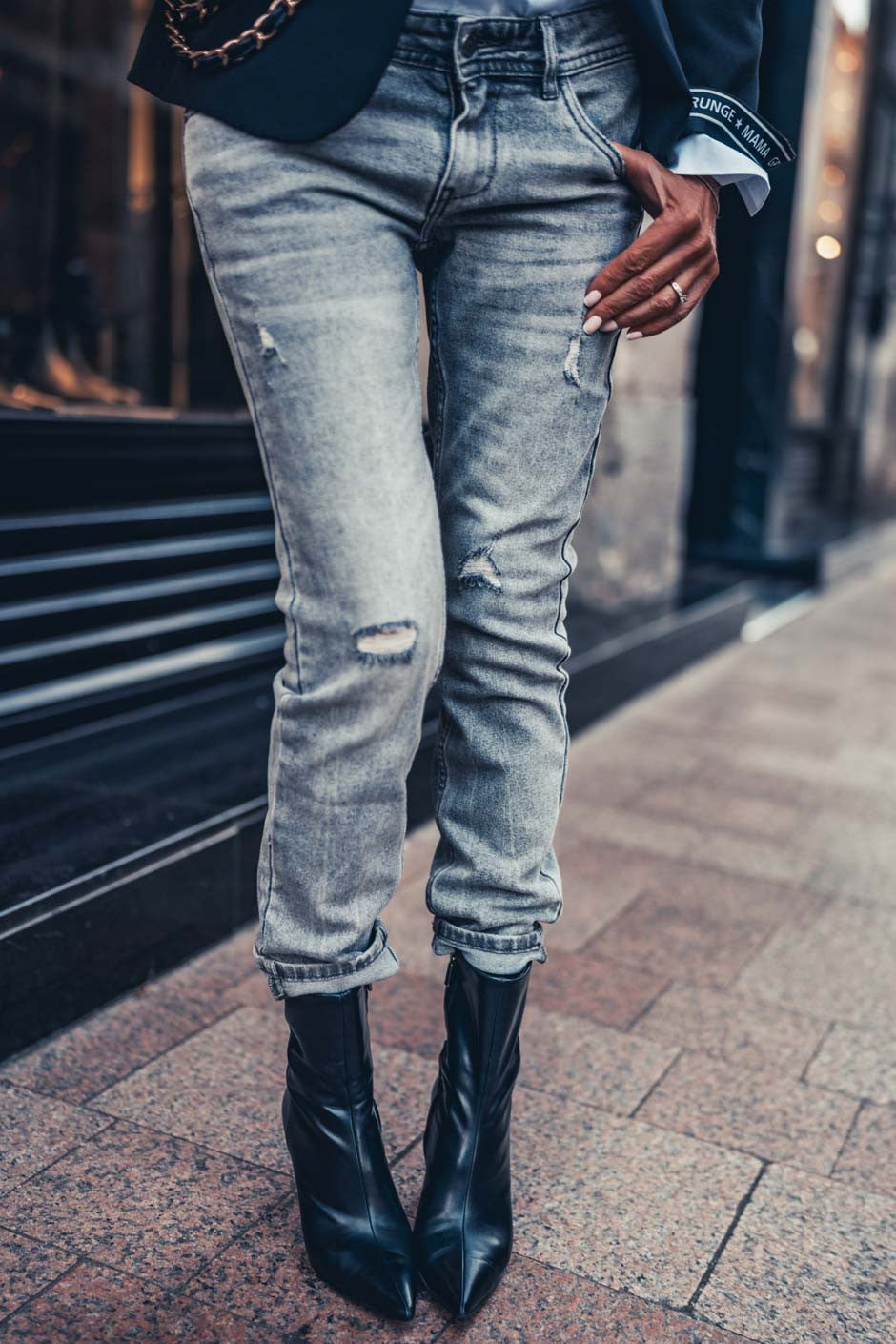 Jeans Grungemama New Braxton light grey