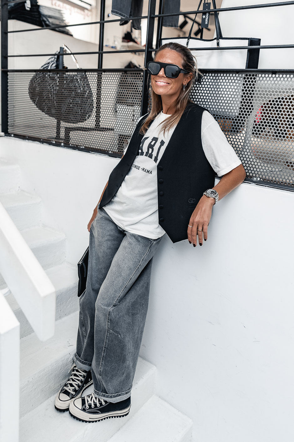 Jeans Grungemama Bowie gris