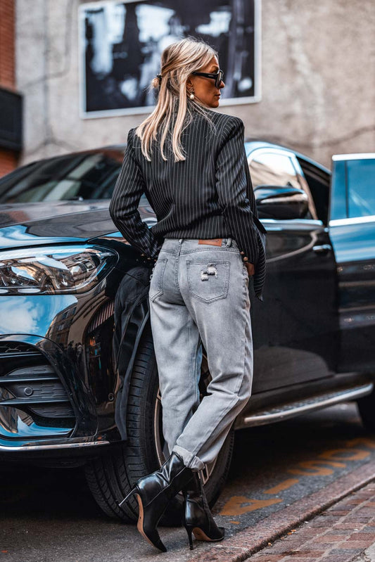 Jeans Grungemama Cooper gris