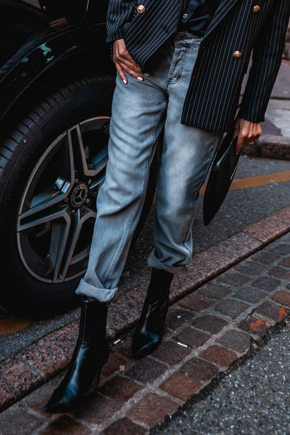 Jeans Grungemama Cooper gris