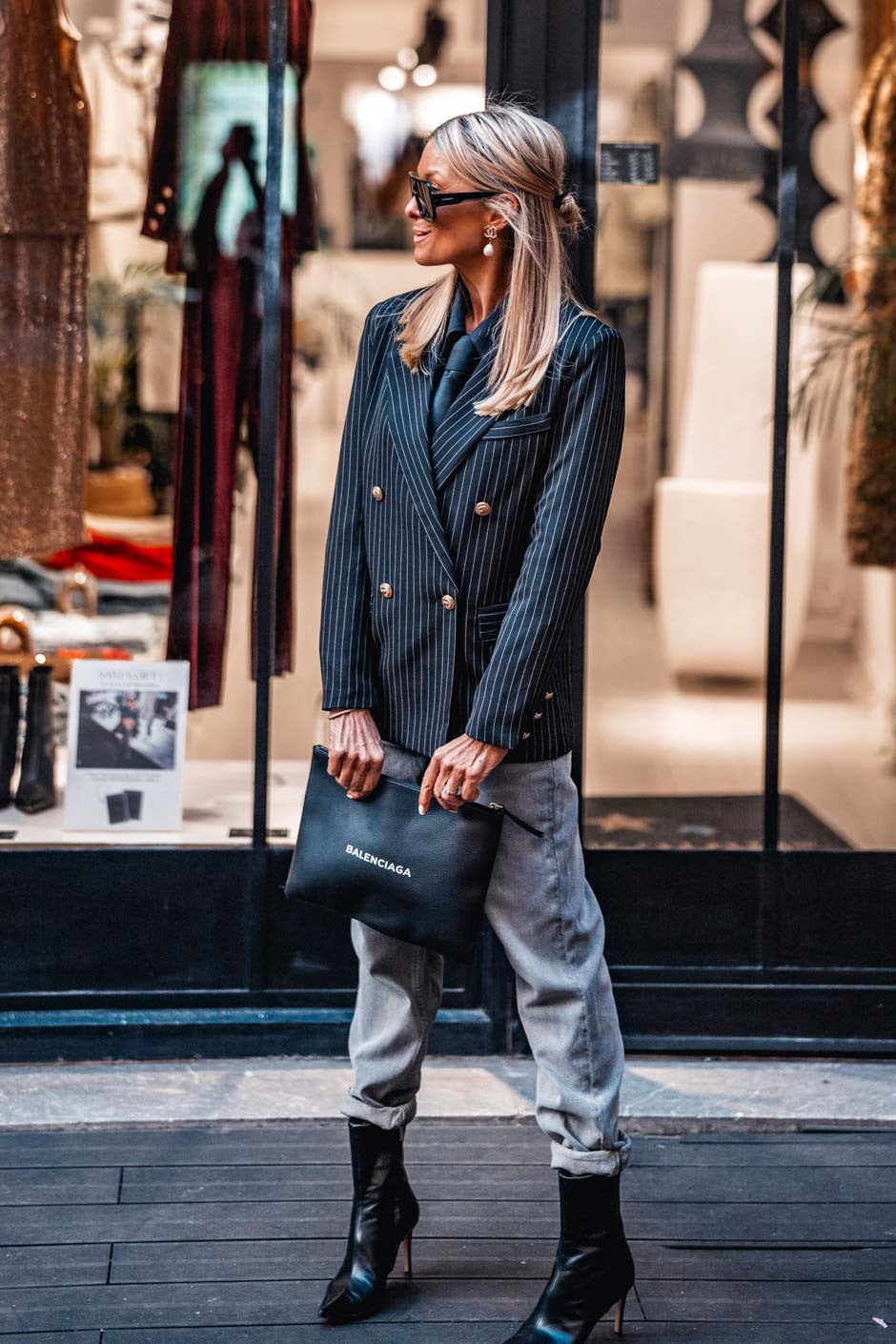 Jeans Grungemama Cooper gris