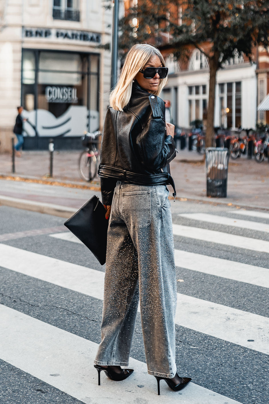 Jeans Grungemama Diamond gris