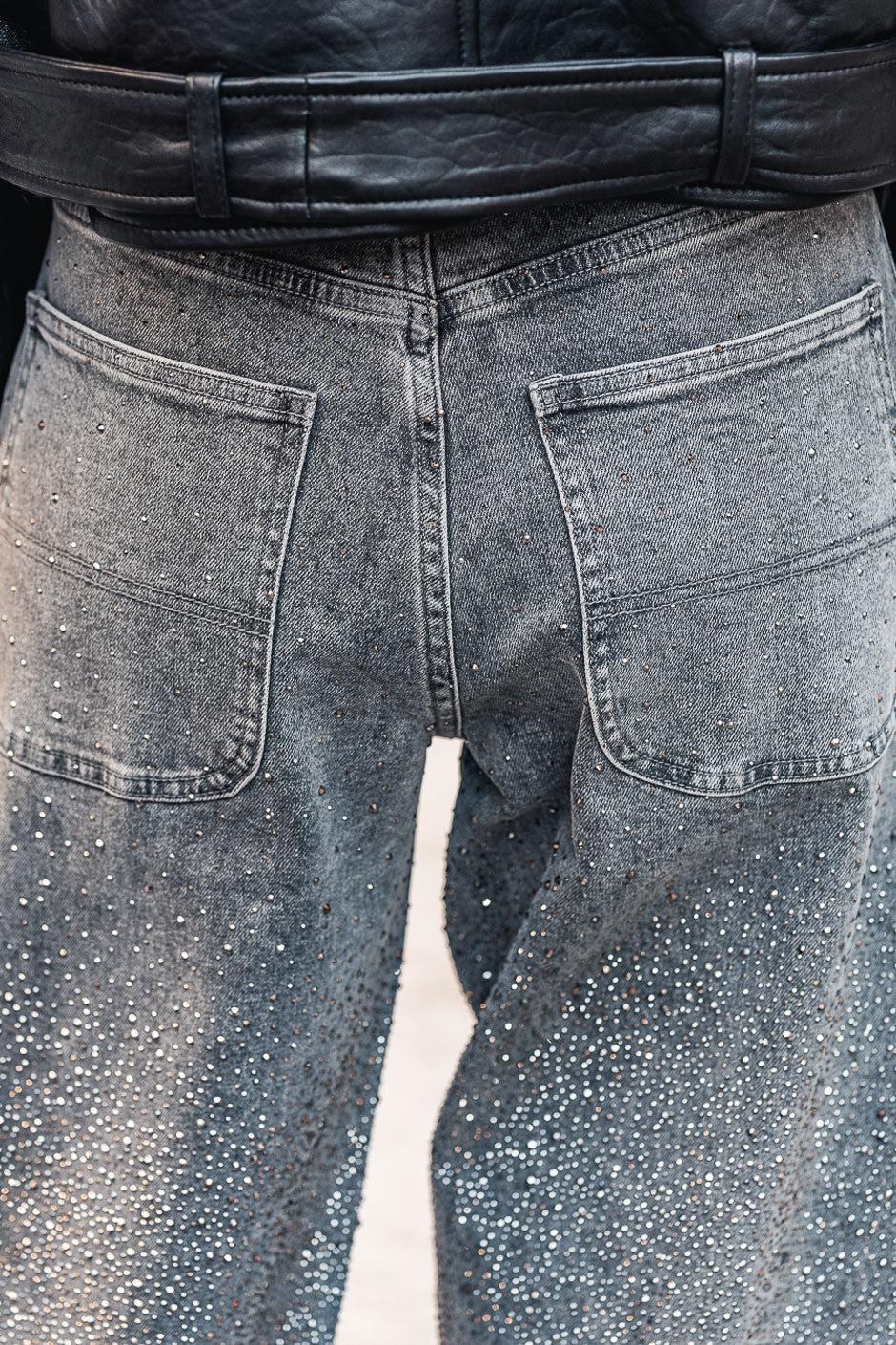 Jeans Grungemama Diamond gris