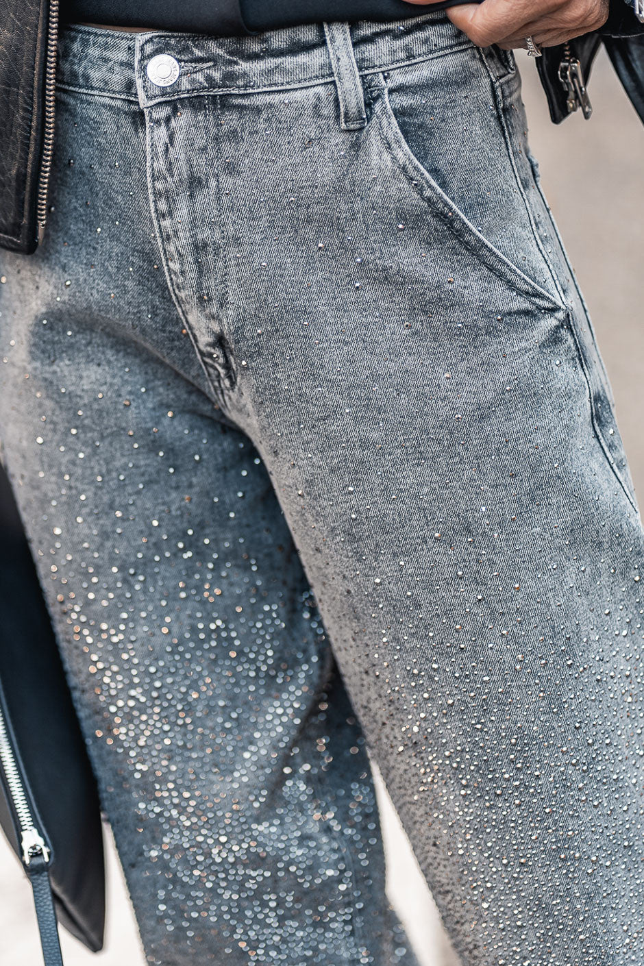 Jeans Grungemama Diamond gris