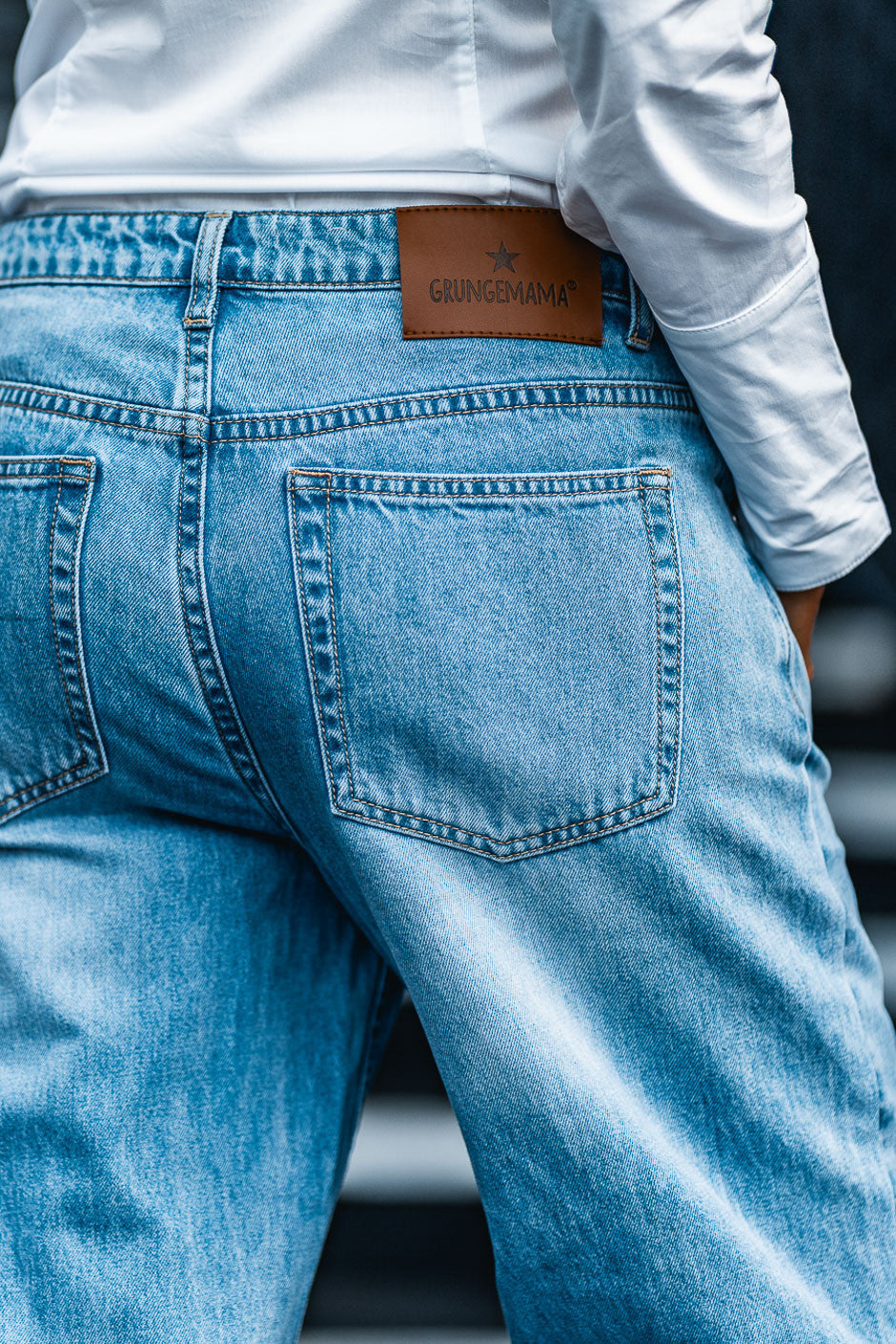 Jeans Grungemama Fredy bleu