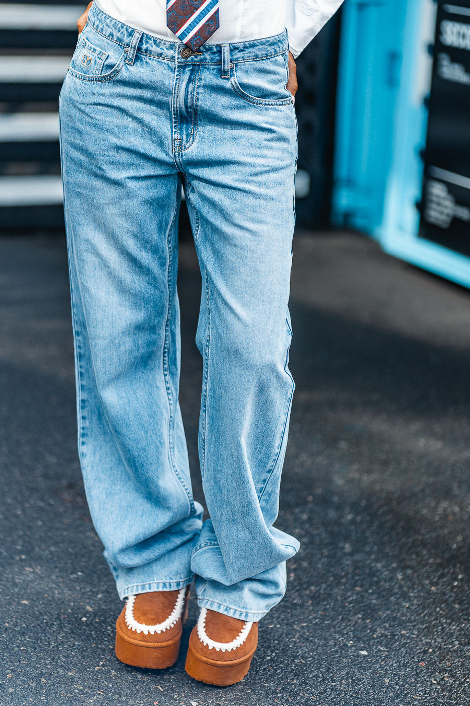 Jeans Grungemama Fredy bleu