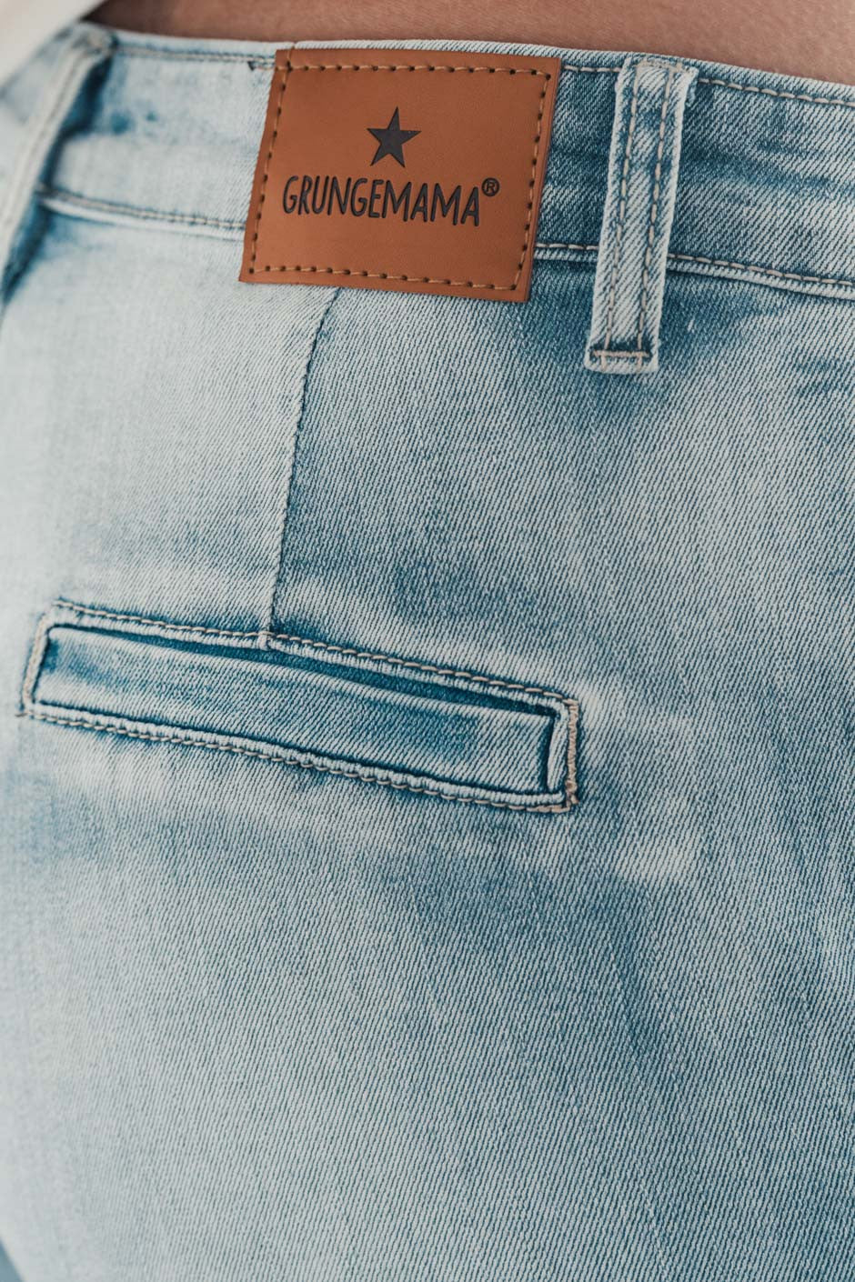Jeans Grungemama Freya bleu