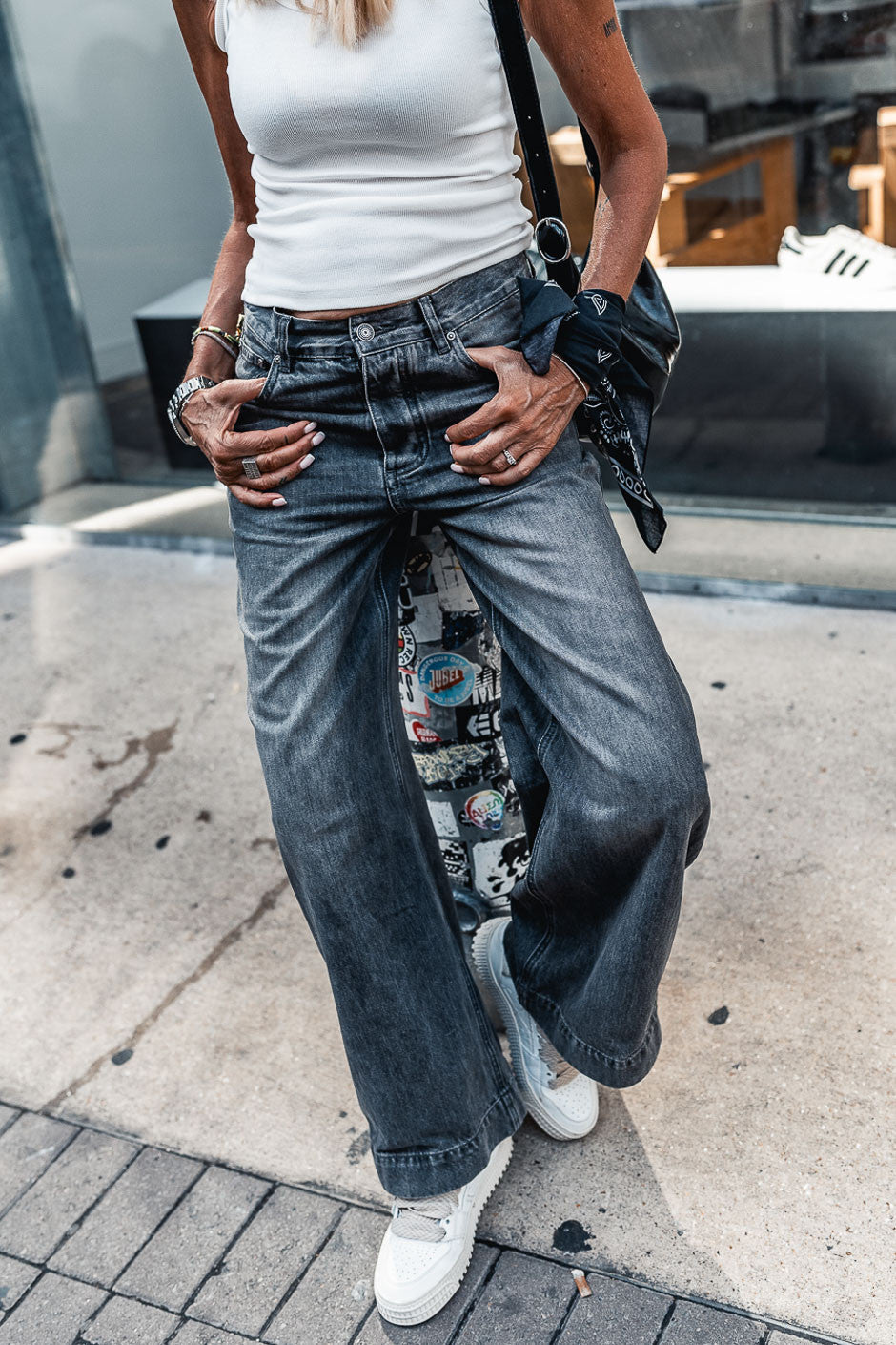 Grungemama Joan anthracite jeans