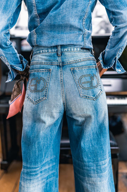 Jeans grungemama Joan bleu