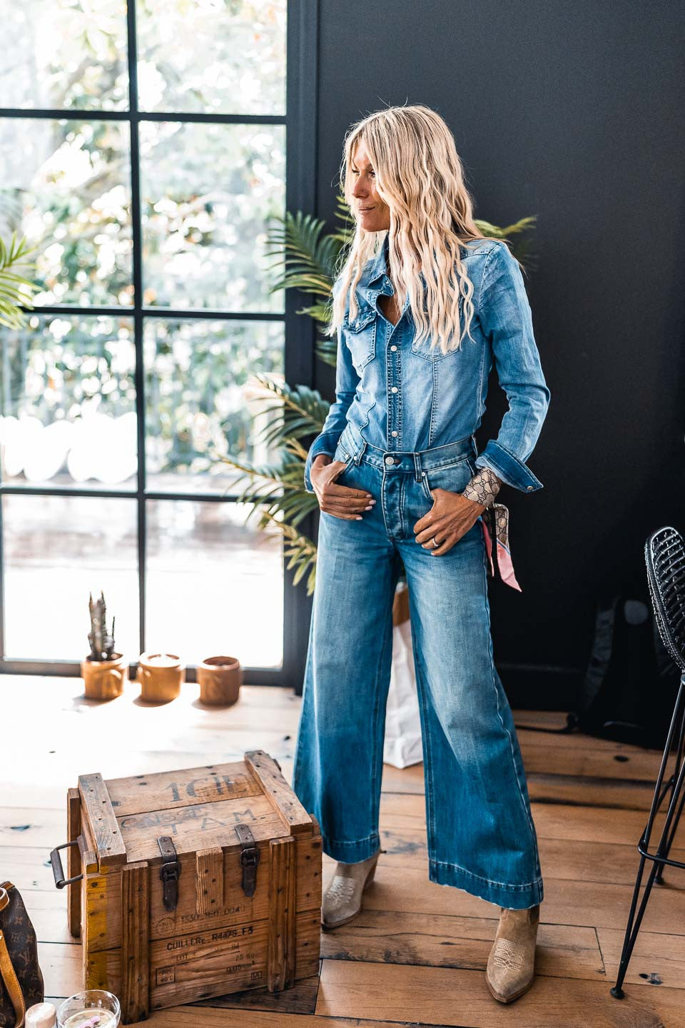 Jeans Grungemama Joan bleu