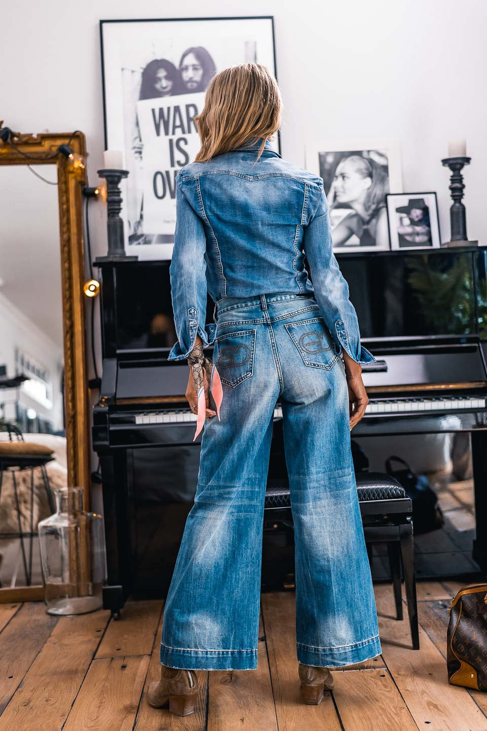 Jeans Grungemama Joan bleu