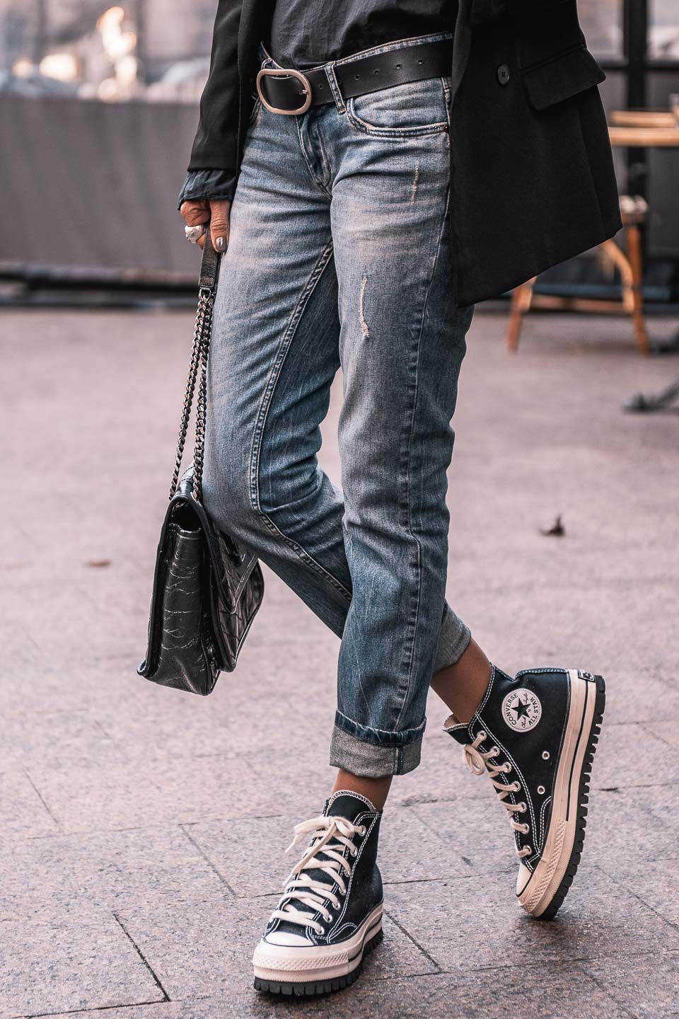 Jeans grungemama Marlon bleu