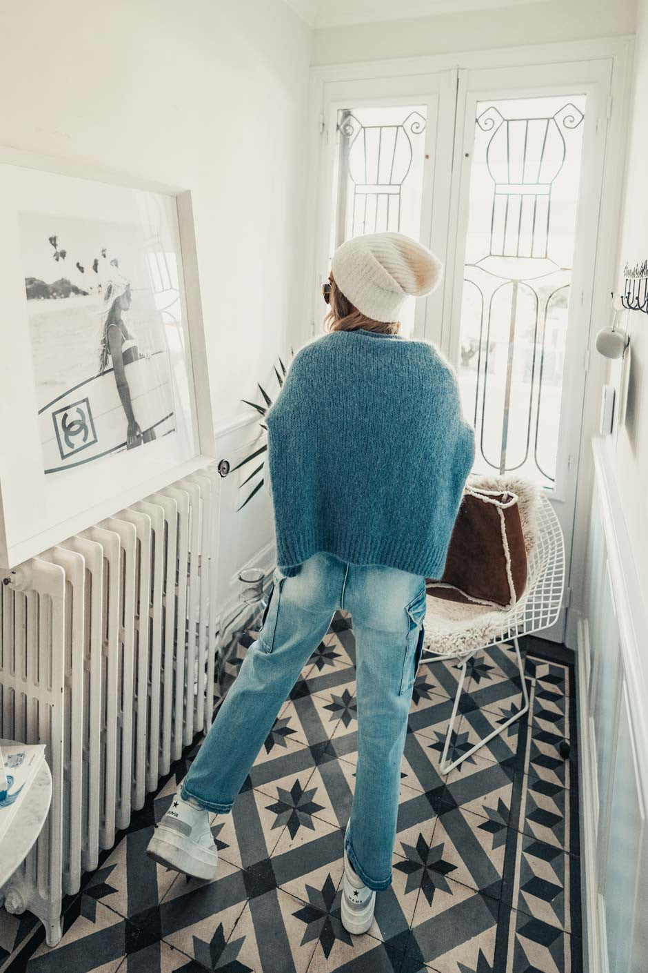 Jeans Grungemama Omiza bleu