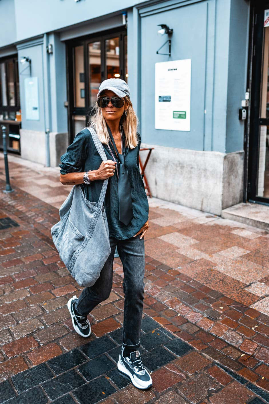 Grungemama relaxed Austin anthracite jeans