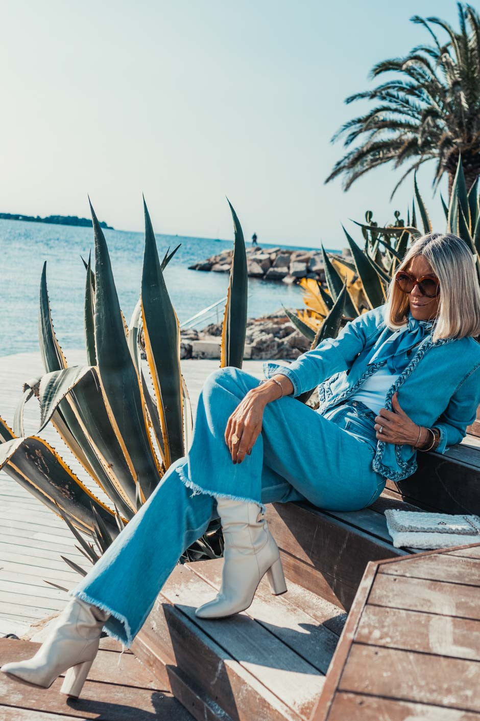 Jeans Grungemama Simos bleu