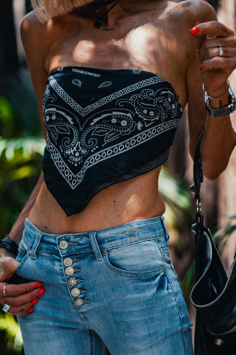 Jeans Grungemama Yunai bleu