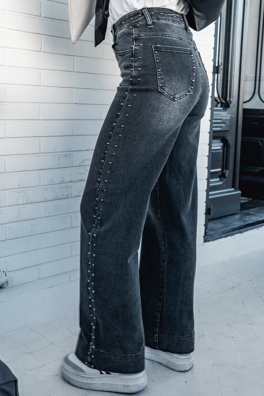 Jeans Pearl gris anthracite