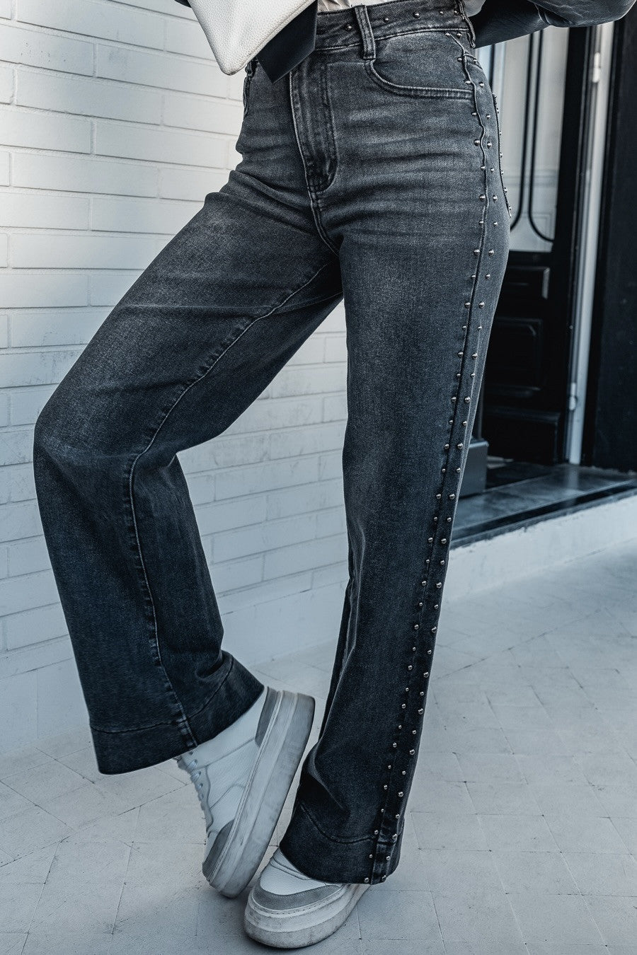 Jeans Pearl gris anthracite