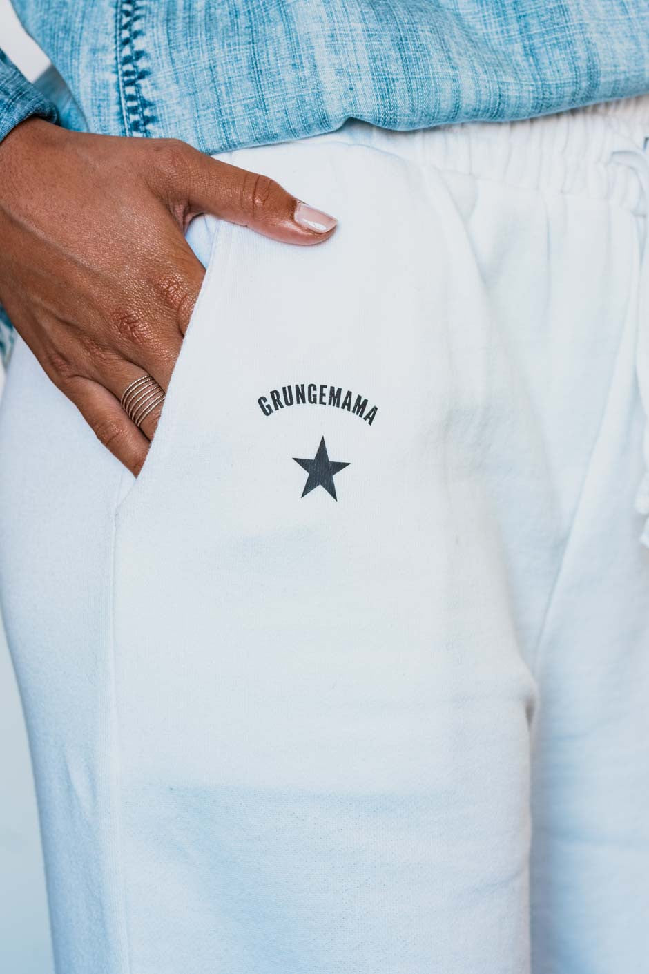 Jogger Grungemama Shellyann blanc