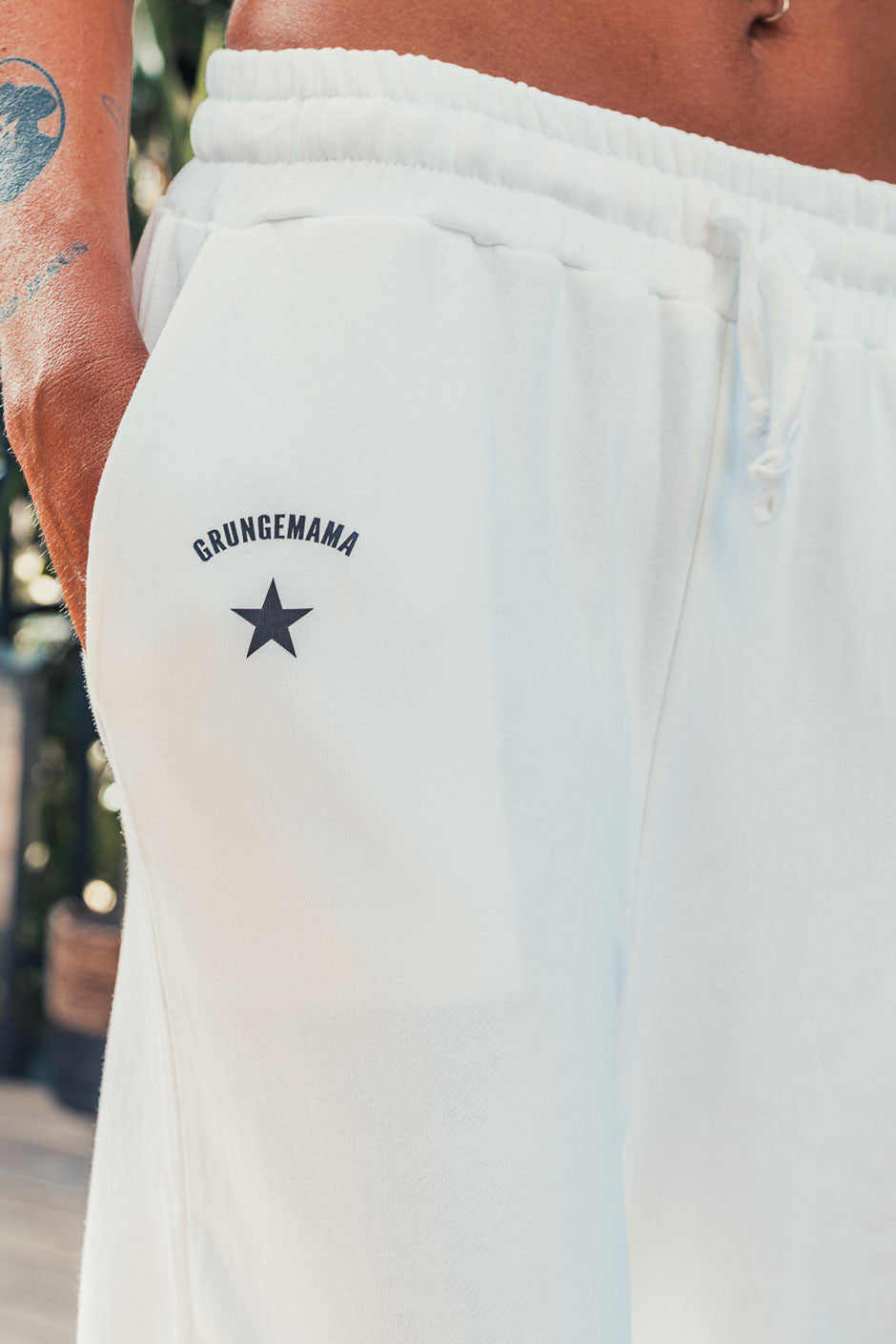 Jogger Grungemama Shellyann blanc