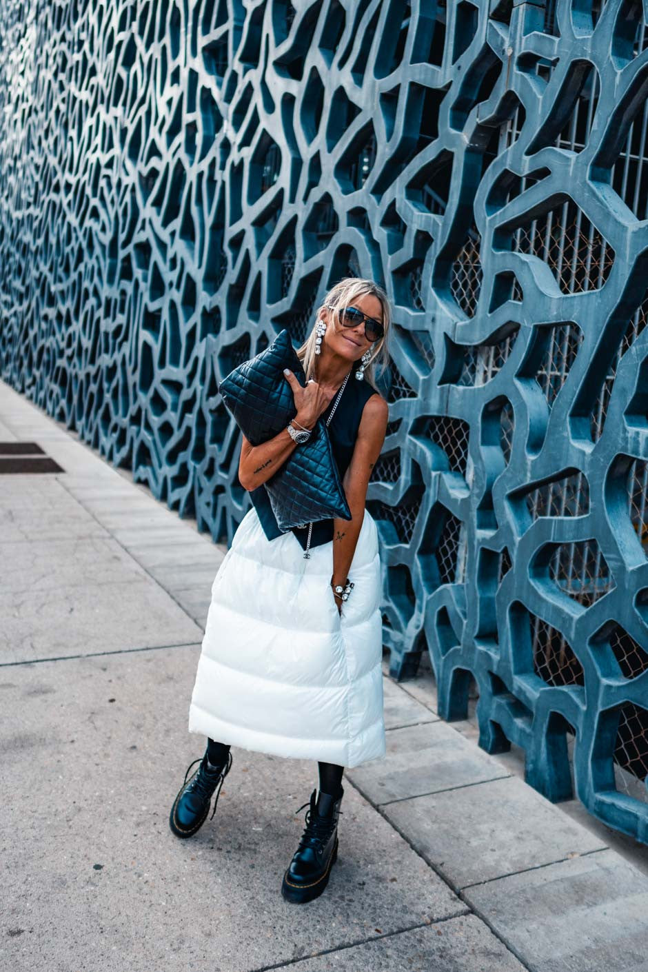 Jupe doudoune Grungemama Plumy blanc