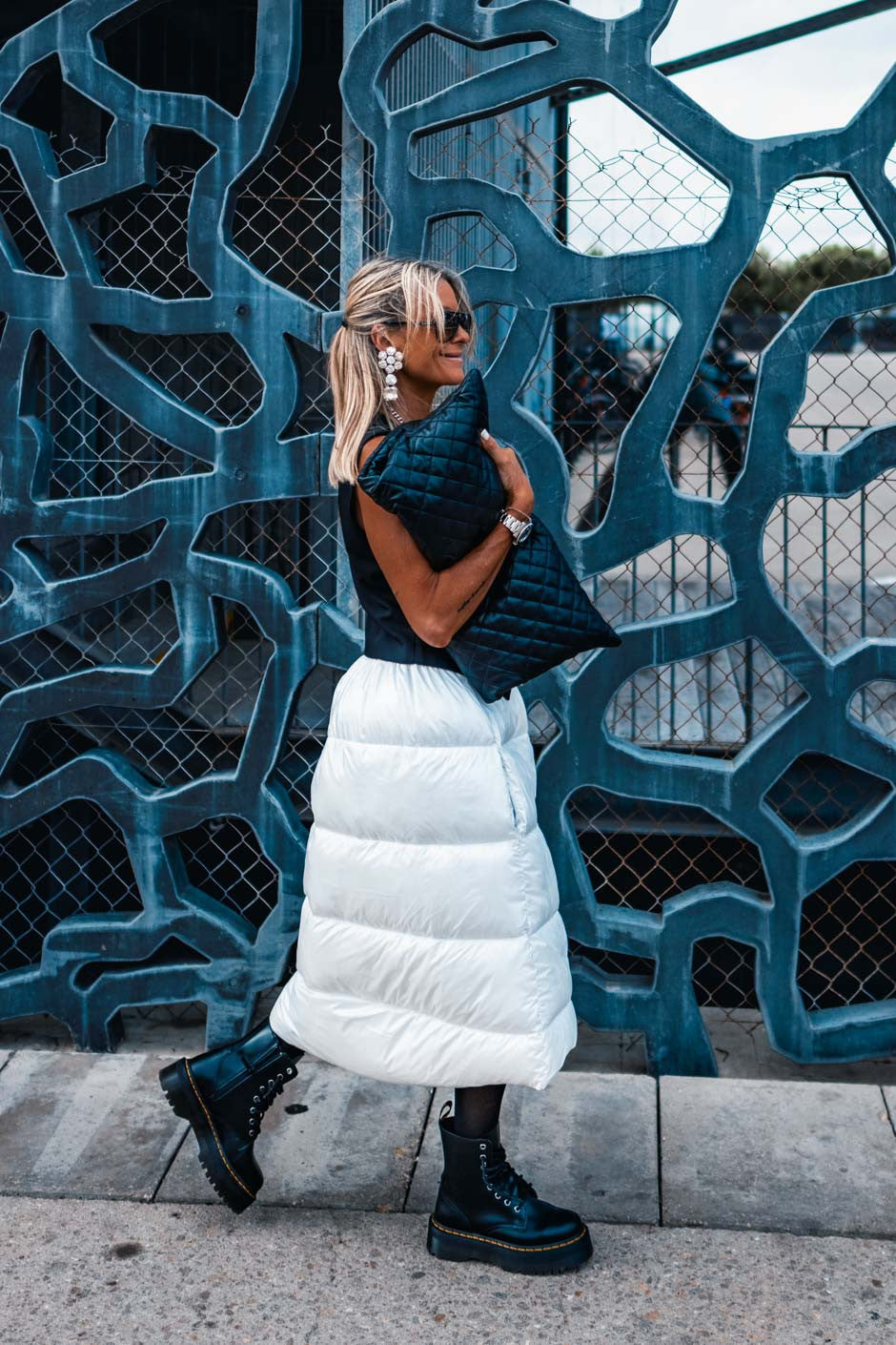 Jupe doudoune Grungemama Plumy blanc