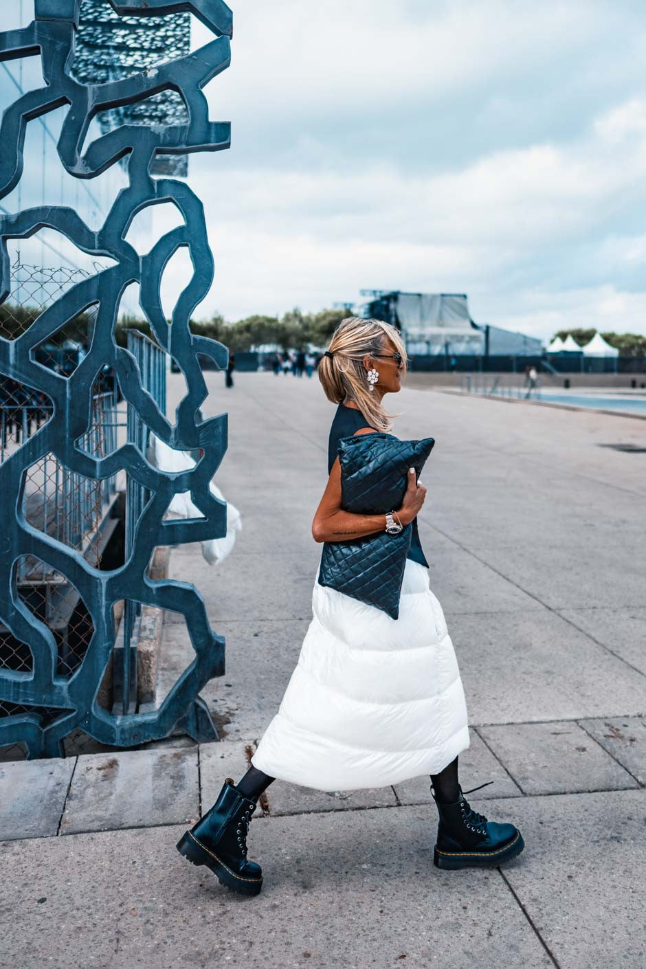 Jupe doudoune Grungemama Plumy blanc